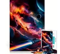 Viaje a través del Cosmos Rompecabezas de 1000 Piezas Juguete Que desafía la Mente Troquelado de Alta precisión Divertido Reto para el Tiempo de Espera (38x26cm)