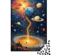 Viaje al Planeta Cósmico 1000 Piezas Stock De Cartas Premium Paquete De Rompecabezas Entusiastas De Jigsaw Senior Difícil Desafío Decoración De Paredes Paquete De Valor 52x38cm/1000pcs
