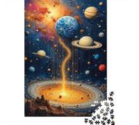 Viaje al Planeta Cósmico Set De 1000 Piezas Papel Reciclado Puzzle Familiar Fácil Almacenar Ocio En Casa Horas De Entretenimiento Garantizadas 52x38cm/1000pcs