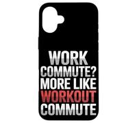 ¿Viaje al trabajo? Más como entrenamiento Viaje en bicicleta Carcasa para iPhone 16 Plus