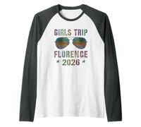 Viaje Chicas Vintage Florencia 2026 Vacay Holiday Travel Camiseta Manga Raglan