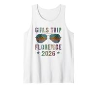 Viaje Chicas Vintage Florencia 2026 Vacay Holiday Travel Camiseta sin Mangas