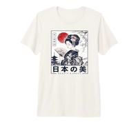 Viaje clásico japonés Heritage Graphic Geisha Samurai Camiseta Premium