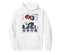 Viaje clásico japonés Heritage Graphic Geisha Samurai Sudadera con Capucha