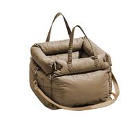 Viaje cómodo del Asiento de Coche Torno Paseo Animal doméstico Invierno(Light Grey)