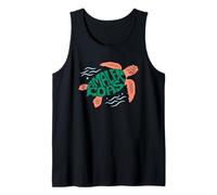 Viaje con Tortugas en la Costa de Amalfi y Vibraciones oceánicas Camiseta sin Mangas