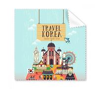 Viaje Corea Disfrute de su estancia gafas paño de limpieza paño limpiador de regalo teléfono Protector de 5 unidades