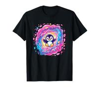 Viaje Cosmic Penguin Splash of Colors Camiseta