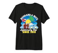 Viaje de Aniversario de Marido y Mujer Desde 2018 Cuba Camiseta Premium