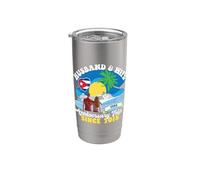 Viaje de aniversario de marido y mujer desde 2018 Cuba Vaso térmico de acero inoxidable de doble pared