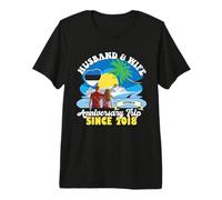 Viaje de Aniversario de Marido y Mujer Desde 2018 Estonia Camiseta Premium