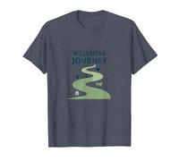 Viaje de Bienestar: Camino Consciente hacia la Salud y el Equilibrio Camiseta, Hombre, Azul Jaspeado, XL