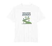 Viaje de Bienestar: Camino Consciente hacia la Salud y el Equilibrio Camiseta, Hombre Tallas Grandes, Blanco, 2X Alto