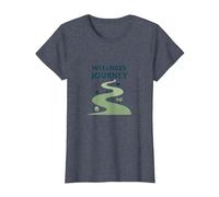 Viaje de Bienestar: Camino Consciente hacia la Salud y el Equilibrio Camiseta, Mujer, Azul Jaspeado, XXL
