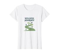 Viaje de Bienestar: Camino Consciente hacia la Salud y el Equilibrio Camiseta, Mujer, Blanco, 3XL