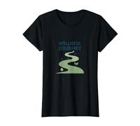 Viaje de Bienestar: Camino Consciente hacia la Salud y el Equilibrio Camiseta, Mujer, Negro, XL