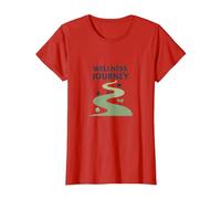 Viaje de Bienestar: Camino Consciente hacia la Salud y el Equilibrio Camiseta, Mujer, Rojo, XXL