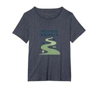Viaje de Bienestar: Camino Consciente hacia la Salud y el Equilibrio Camiseta, Mujer Tallas Grandes, Azul Jaspeado, 2XL Grande