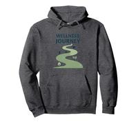Viaje de Bienestar: Camino Consciente hacia la Salud y el Equilibrio Sudadera con Capucha, Unisex para Adultos, Jaspeado Oscuro, XL