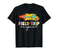 Viaje de campo ¿Alguien? Día de campo Deja que los juegos comiencen en autobús escolar Camiseta