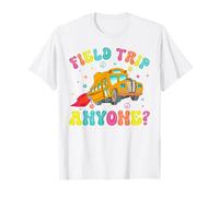 Viaje de campo Cualquiera Amarillo Conductor de autobús escolar Maestros Niños Camiseta