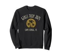 Viaje de chicas 2025 Cape Coral Florida Palm Tree Design Sudadera