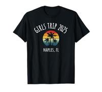Viaje de chicas 2025 Diseño de palmera de Nápoles Florida Camiseta