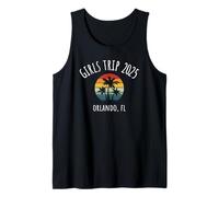 Viaje de chicas 2025 Orlando Florida Palm Tree Design Camiseta sin Mangas