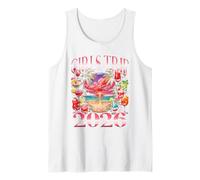 Viaje de Chicas 2026 Cócteles al Atardecer en la Playa Tropical Camiseta sin Mangas