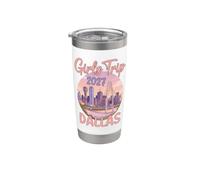 Viaje de chicas a Dallas 2027 Fin de semana de Texas Vaso térmico de acero inoxidable de doble pared