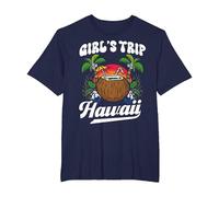 Viaje De Chicas A Hawai Bonito Chica Amigos Viaje De Chicas Camiseta, Hombre Tallas Grandes, Azul Marino, 6X Alto