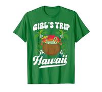 Viaje De Chicas A Hawai Bonito Chica Amigos Viaje De Chicas Camiseta, Hombre, Verde Kelly, XL