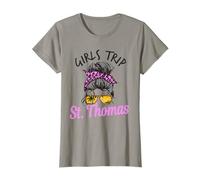 Viaje de Chicas a Juego St. Thomas USVI Cabello desordenado Camiseta