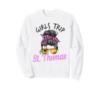 Viaje de Chicas a Juego St. Thomas USVI Cabello desordenado Sudadera