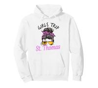 Viaje de Chicas a Juego St. Thomas USVI Cabello desordenado Sudadera con Capucha