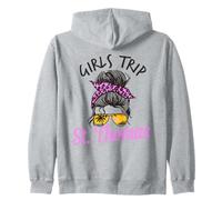 Viaje de Chicas a Juego St. Thomas USVI Cabello desordenado Sudadera con Capucha