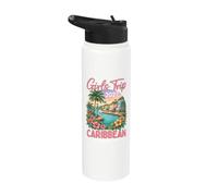 Viaje de chicas al Caribe 2027 Vacaciones tropicales Stainless Steel Insulated Water Bottle