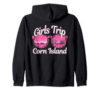 Viaje de Chicas Corn Island Bachelorette Viaje de Mujeres Sudadera con Capucha