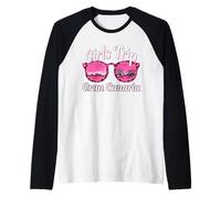 Viaje de Chicas Gran Canaria Despedida de Soltera Viaje de Mujeres Camiseta Manga Raglan