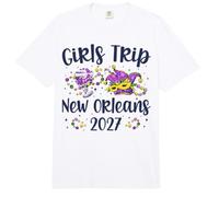 Viaje de Chicas Nueva Orleans 2027 Mardi Gras NOLA Girls Travel Comfort Colors Adult Heavyweight T-Shirt