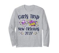 Viaje de Chicas Nueva Orleans 2027 Mardi Gras NOLA Girls Travel Manga Larga