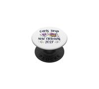 Viaje de Chicas Nueva Orleans 2027 Mardi Gras NOLA Girls Travel PopSockets PopGrip Adhesivo