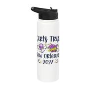 Viaje de chicas Nueva Orleans 2027 Mardi Gras NOLA Girls Travel Stainless Steel Insulated Water Bottle