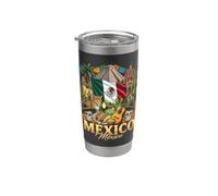 viaje de cultura mexico Vaso térmico de acero inoxidable de doble pared