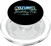 Viaje de cumpleaños a Cozumel 2026 México Cancún Vacaciones Beach Crew PopSockets PopGrip para MagSafe