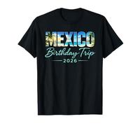 Viaje de cumpleaños a México 2026 Vacaciones en Cancún Playa Cabo Crew Camiseta