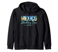 Viaje de cumpleaños a México 2026 Vacaciones en Cancún Playa Cabo Crew Sudadera con Capucha
