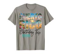 Viaje de cumpleaños a Puerto Rico Playa Tropical 2026 Camiseta