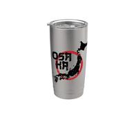 Viaje de descubrimiento en mapa Formulario Japón Mapa Vaso térmico de acero inoxidable de doble pared