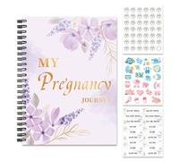 viaje de embarazo - 11.22x8.27in Madre planificador, organizador de cuenta regresiva para niños, diario de recuerdo creativo con set adhesivo | Libro de memoria para Mom Wife Milestone